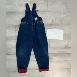 Vintage Oshkosh Bgosh Overalls Girls Size 5Y